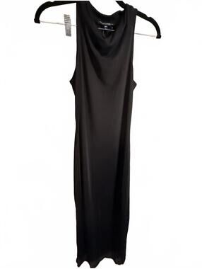 See You Monday Black Sleeveless Drape Neck Maxi Dress Size L